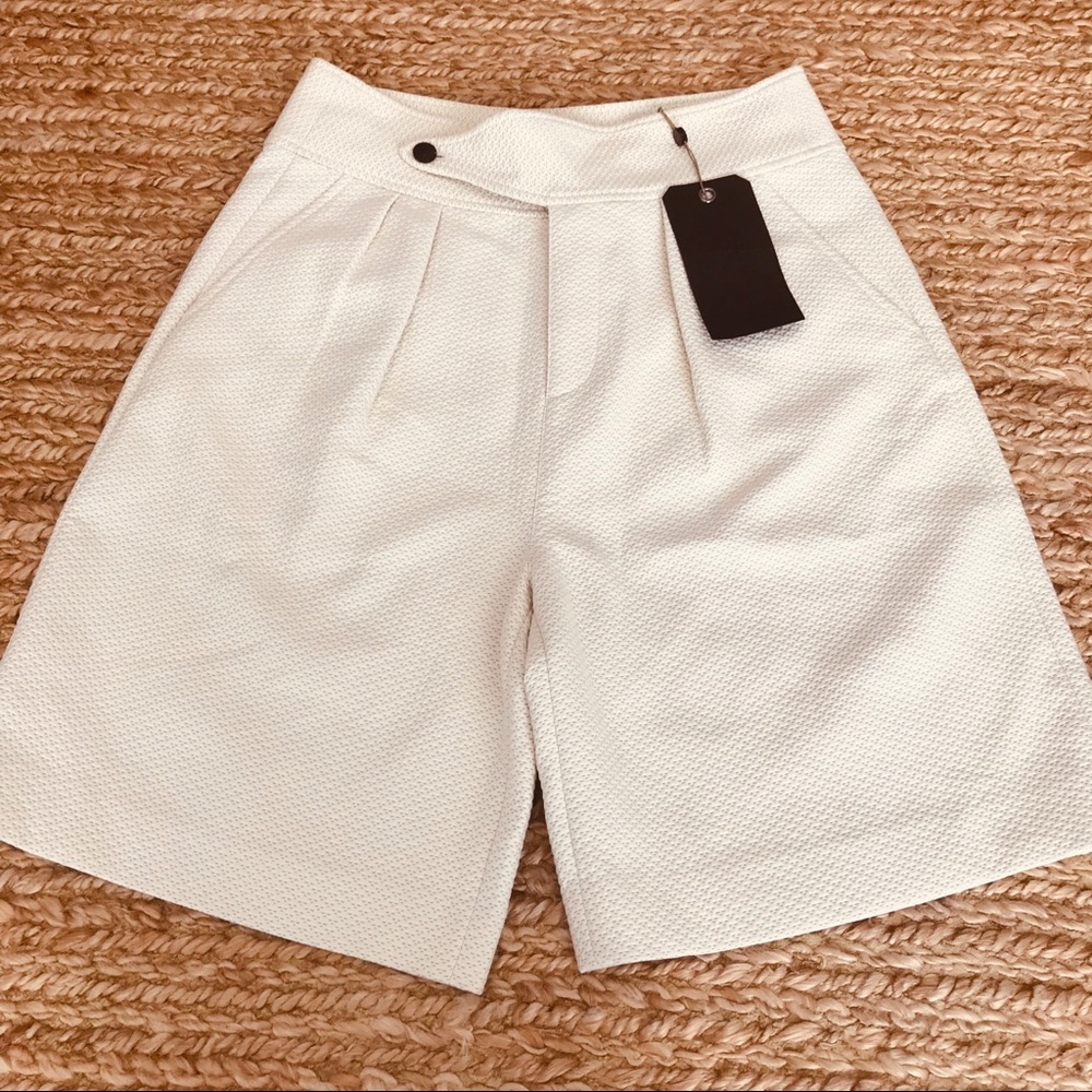 Rag &Bone Dakar sz 4 ivory shorts NWT dressy